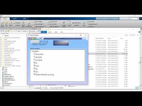 Netcdf to Mat-file and using in Matlab