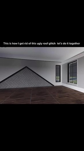 Fixing Roof Glitch in Bloxburg House Tutorial