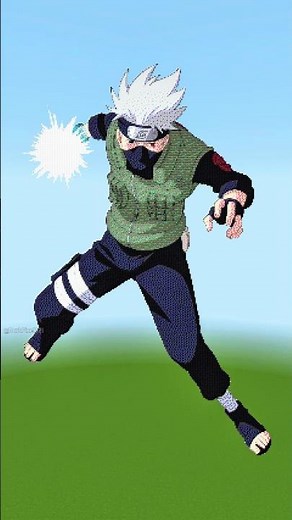 Kakashi Hatake Pixel Art Evolution ⚡👁️ | Naruto in Minecraft