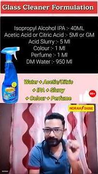How to Make Glass Cleaner? Glass Cleaner Making Process, DIY Glass Cleaner making at home,
