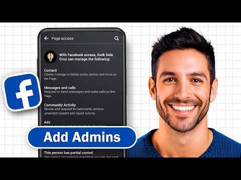 How To Add Admin On Facebook Page | Full Tutorial