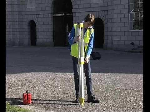 How to set up a survey tripod