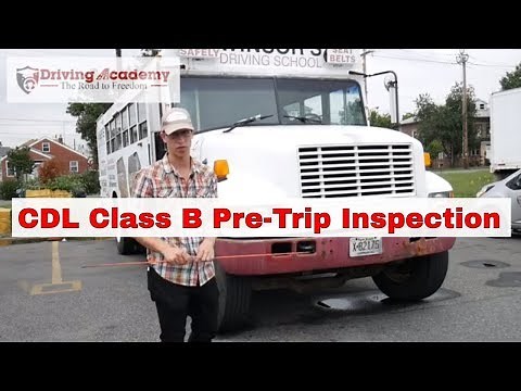 CDL Class B Pre-Trip Inspection - Pass Your NJ CDL Road Test