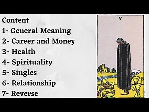 5 of Cups Meaning | Interpretation of Five of Cups | Tarot Card For Beginners to Advance