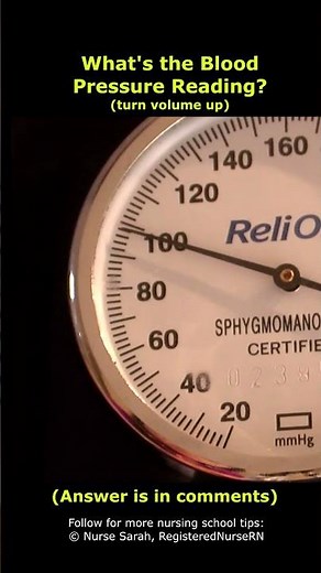 Manual Blood Pressure Reading: What Did You See? #shorts