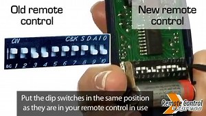 Programming my remote with switchs