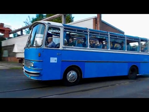 Oldtimer - Bus fährt ( Kasseler Museumsnacht 2025 , Technikmuseum Kassel )