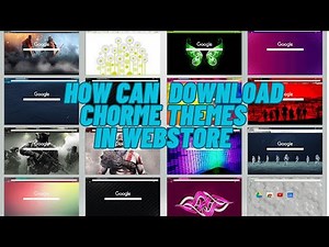 How can any download and add chrome themes from web store !