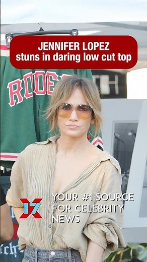 Jennifer Lopez Stuns In Chic Low-Cut Top During Flea Market Outing