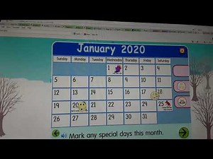 Starfall Make A Calendar January 2020