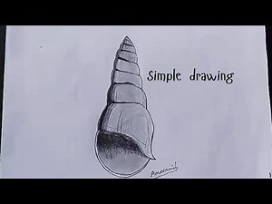 Shell Drawing Tutorial for Beginners | How to Draw a Shell 🐚 with ease. #pencilsketch #easydrawing