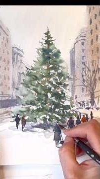 Simple Watercolor Techniques for city scenes !