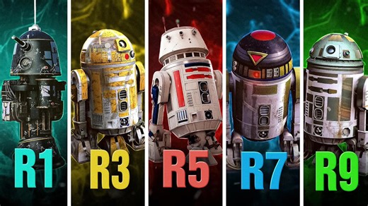 From R2 to R9 the complete R droid breakdown