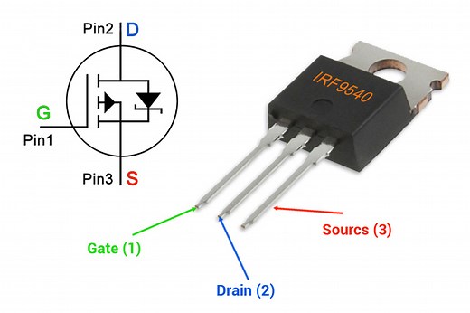 IRF9540 P-channel MOSFET