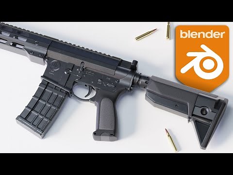 Blender Gun Modeling Tutorial - Modern Assault Rifle (Aryan)