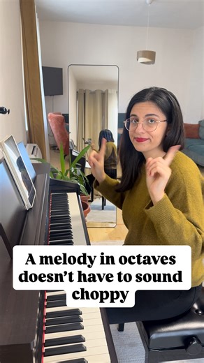 Orpheus Music Academy on Instagram: "Octaves can look overwhelming, but they’re really just one line in two colors. Keep them connected and let the phrase sing. The result: many notes, one clear story. #pianistlife #pianoteacher #techniquetips #musicpractice #octaves"