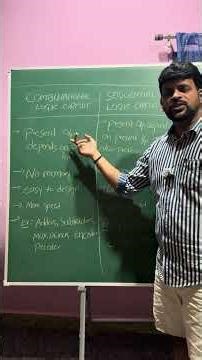 #Differences between combinational and Sequential logic circuits #