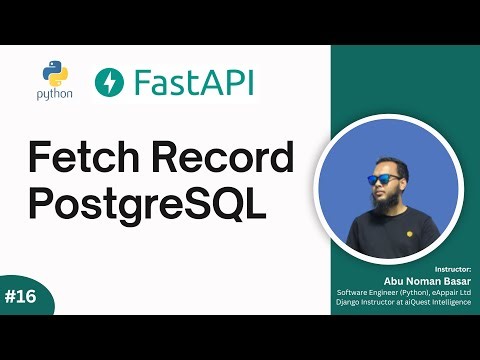 16. Fetch Record by ID from PostgreSQL Database | FastAPI