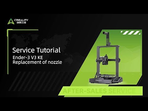 Service Tutorial Ender 3 V3 KE Replacement of nozzle
