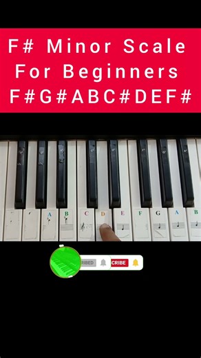 F# Minor scale | Shorts | Piano Tutorial | Piano Lesson | How To Play | Beginner Piano