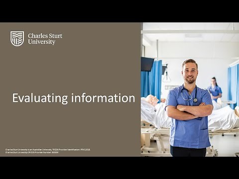 Evaluating information