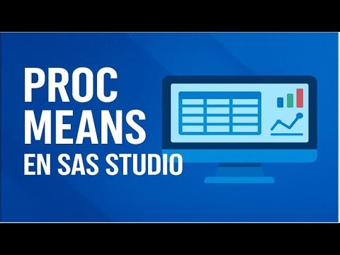 Cómo obtener medidas con el Proc means