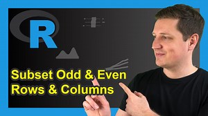 Select Odd & Even Rows & Columns from Data Frame in R (4 Examples)
