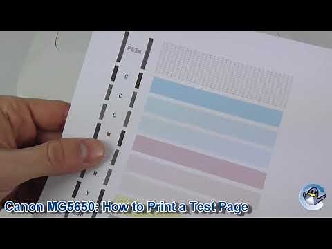 Canon Pixma MG5650: How to Print a Nozzle Check Test Page