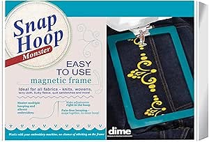 Snap Hoop Monster for Bernina (145mm x 255mm) Magnetic Embroidery Hoop for Machine Embroidery