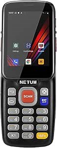 Android 9.0 Barcode Scanner NETUM Handheld Mobile Computer with Datalogic 2D QR Scanner, Support Wireless NFC Wi-Fi 4G LTE for Warehouse Delivery Retail Inventory Management System
