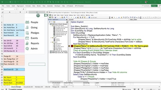 14K views · 124 reactions | ICYMI: We turned Excel into a Church Management App—households, members, pledges, donations, events, all in one place. ⚡ And yes—it’s free to use and customize.  Don’t miss it. Watch the full training + grab your free workbook now (link in comments).  #ExcelTips #ChurchManagement #ExcelForFreelancers #fblifestyle | Excel For Freelancers | Facebook
