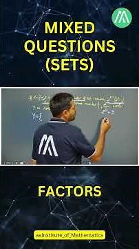 Mixed Questions on Sets | Class 11 Maths | CBSE & JEE Preparation with Sunder Sir |
