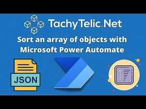 How to sort an array of objects with Power Automate