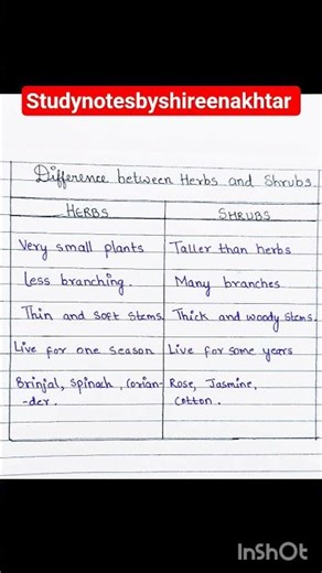 Difference Between Herbs and Shrubs|Herbs and Shrubs 5 difference #herbs #shrubs #trending #science