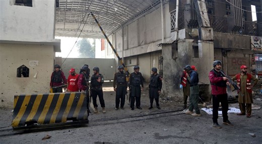 Six killed in suicide attack on security complex in Pakistan’s Peshawar