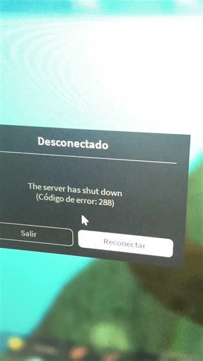 The Server has shut down code error 288 #99nightintheforest #roblox #yosoydelos7mil