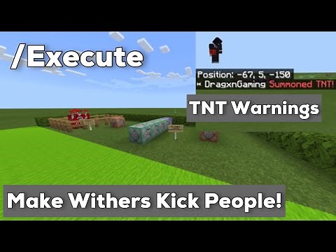 Minecraft Bedrock: How To Use The Execute Command | Plus TNT Logging & Kicking Players