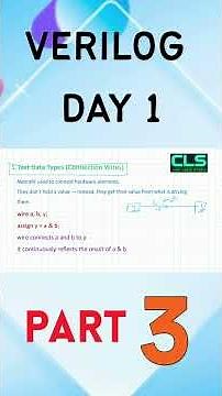 Verilog Day 1: Introduction and Data Types Explained from Scratch