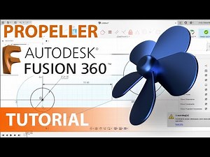 Fusion 360 tutorial untuk pemula : Surface - membuat baling-baling (PROPELLER)