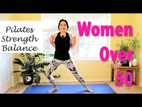 Full Body Pilates 15 minute Routine for Women Over 50 years old - Balance and Strength