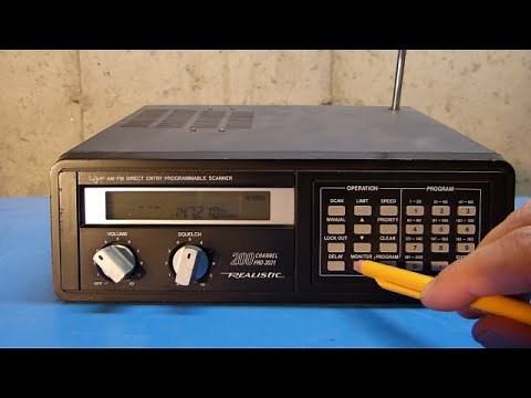 Radio Shack (Realistic) Pro-2021 Scanner Programming and Overview