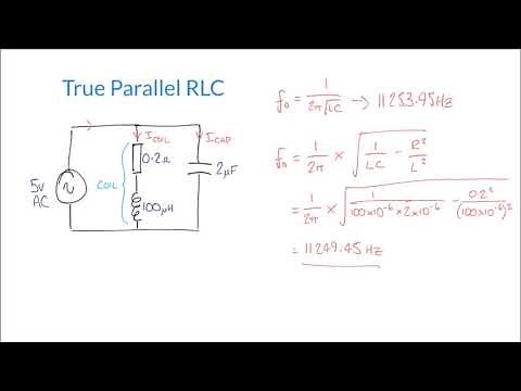 Resonance and Q Factor in True Parallel RLC Circuits