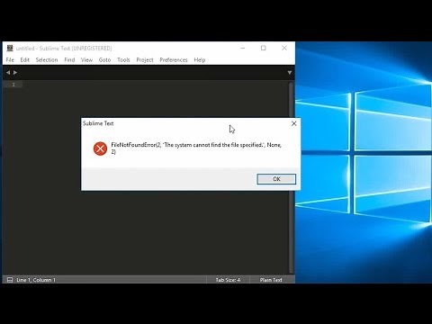 FileNotFound Error 2 sublime python