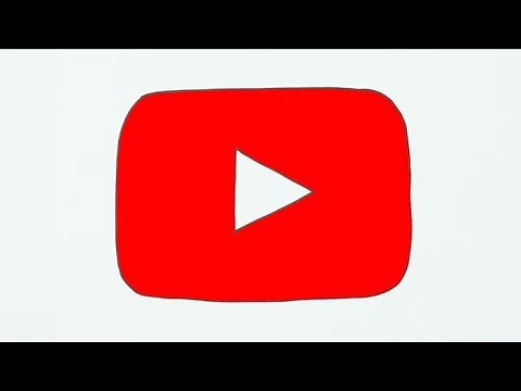 How to draw YouTube Logo easy | Drawing YouTube logo tutorial