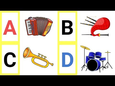 A to Z Musical Instruments | A to Z Musical Instruments with pictures & sound | ABC | ABC Alphabets|