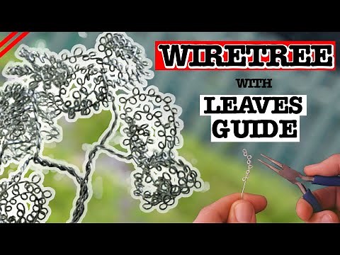 Bonsai Wire Tree Sculpture EASY DIY Tutorial - With Leaves Tutorial | How to make Wire Tree