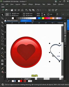 40K views · 720 reactions | A simple way to make a 3D love icon in Corel Draw #coreldraw #coreldrawtipsandtricks #coreldrawtutorial #coreldrawlearning #coreldrawguide #vector #graphicdesign #graphicdesigner | Hersan Design | Facebook