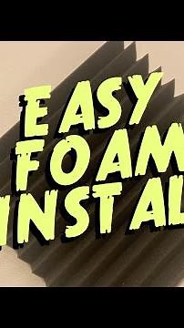 The EASIEST Acoustic Foam Install