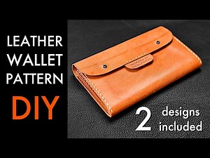 Leather Wallet DIY - Pattern Download and Free Tutorial Video