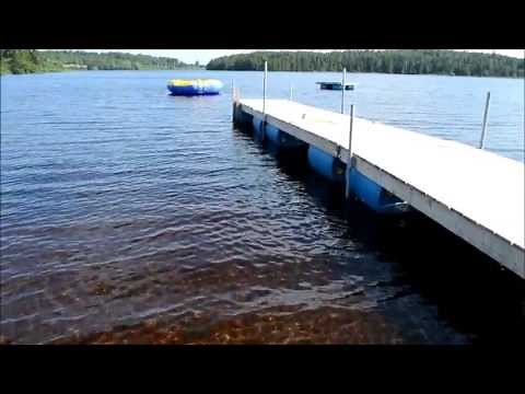 How to build a floating dock using barrels